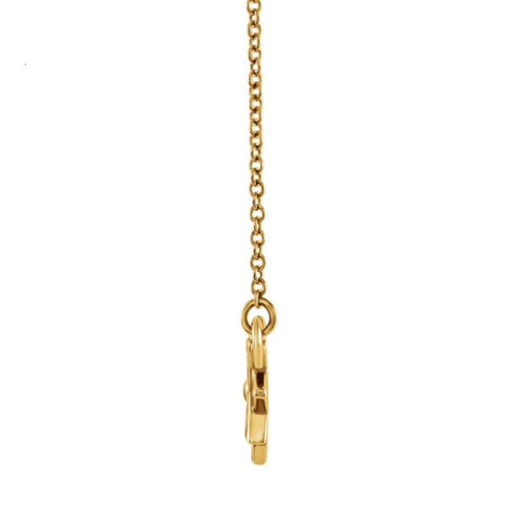 14 KARAT GOLD PETITE STAR NECKLACE-- 16-18" ADJUSTABLE - Image 5