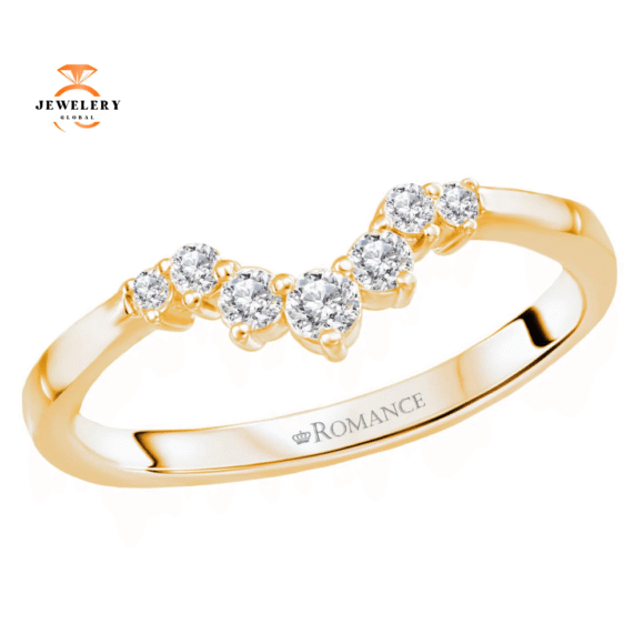 14KT Gold 1/5 CTW Round Diamond Sunburst Band - Image 2