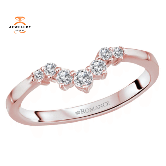 14KT Gold 1/5 CTW Round Diamond Sunburst Band - Image 3