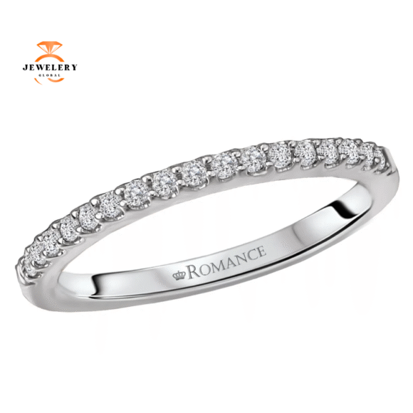 14KT GOLD 1/6 CTW DIAMOND 17 STONE BAND