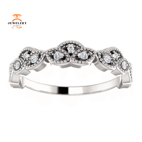 14KT Gold 1/8 CTW Diamond Anniversary Band - Image 2