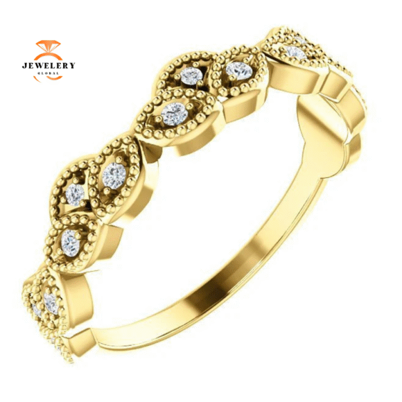 14KT Gold 1/8 CTW Diamond Anniversary Band - Image 4