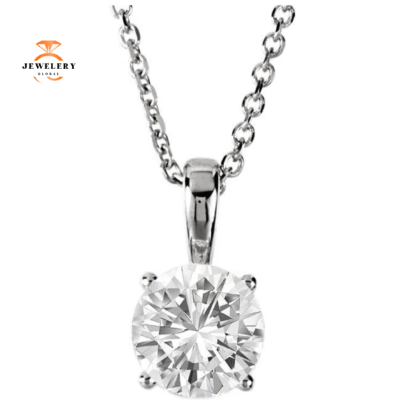 14KT GOLD 1/4 CT DIAMOND SOLITAIRE NECKLACE