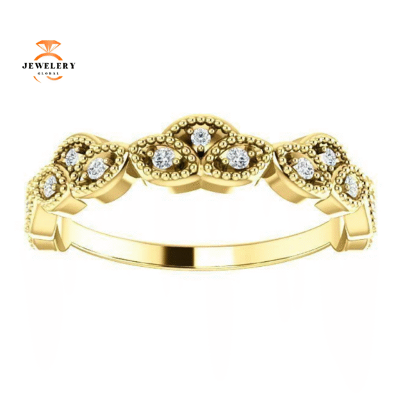 14KT Gold 1/8 CTW Diamond Anniversary Band - Image 5