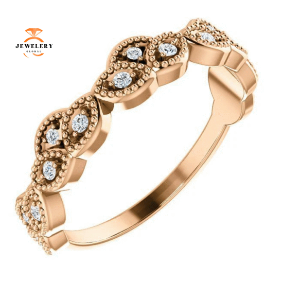 14KT Gold 1/8 CTW Diamond Anniversary Band - Image 7