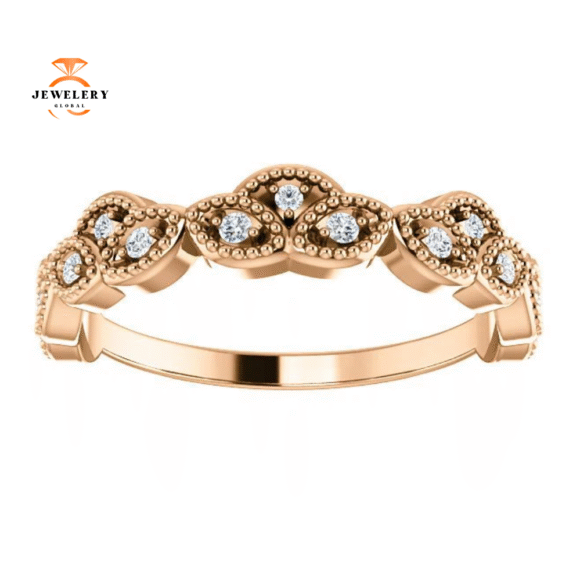 14KT Gold 1/8 CTW Diamond Anniversary Band - Image 8
