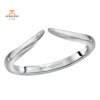 14KT GOLD CURVED OPEN FRONT BAND