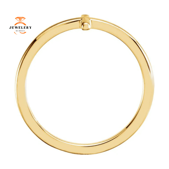 14KT GOLD SIDEWAYS CROSS RING - Image 6