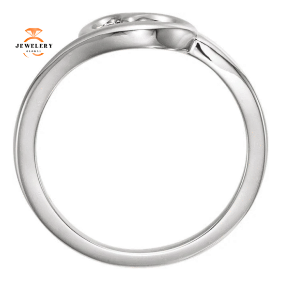 14KT GOLD HEART YOUTH RING - Image 4