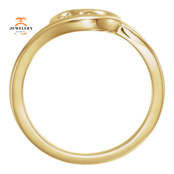 14KT GOLD HEART YOUTH RING - Image 6