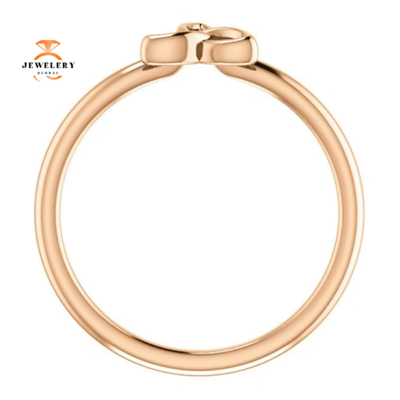 14KT GOLD STACKABLE CELTIC TRINITY RING - Image 6