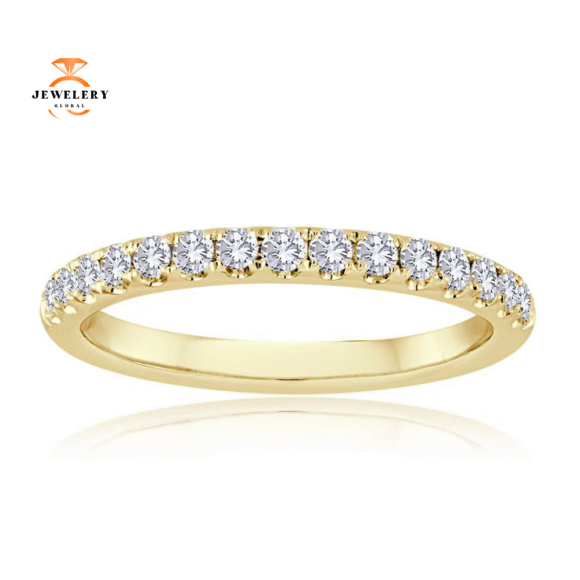 14KT Gold 1/4 CTW Round Diamond 20 Stone Band - Image 2