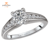 14KT 3/8 CTW DIAMOND GRADUATE CHANNEL SET MOUNTING FOR 1 CT ROUND