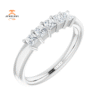 14KT Gold 1/2 CTW Princess Diamond 5 Stone Band