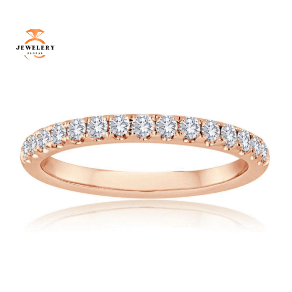 14KT Gold 1/4 CTW Round Diamond 20 Stone Band - Image 3