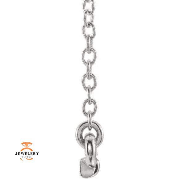 14KT GOLD 0.07 CTW PETITE DIAMOND BAR NECKLACE - Image 4