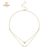 14KT GOLD 0.18CT DIAMOND PAVÉ HEART & ARROW NECKLACE