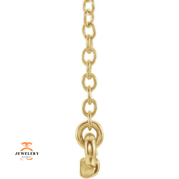 14KT GOLD 0.07 CTW PETITE DIAMOND BAR NECKLACE - Image 6