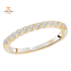 14KT Gold 3/8 CTW Diamond 12 Stone Band