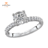 14K WHITE GOLD 1.05CTW DIAMOND ACCENT RING