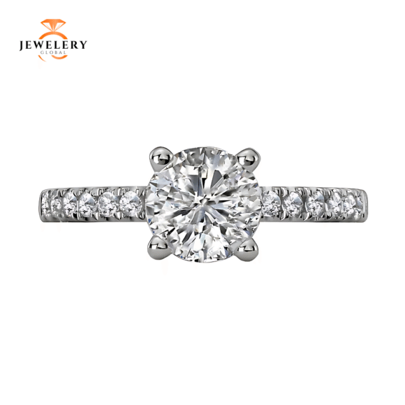 14K WHITE GOLD 1.05CTW DIAMOND ACCENT RING - Image 2