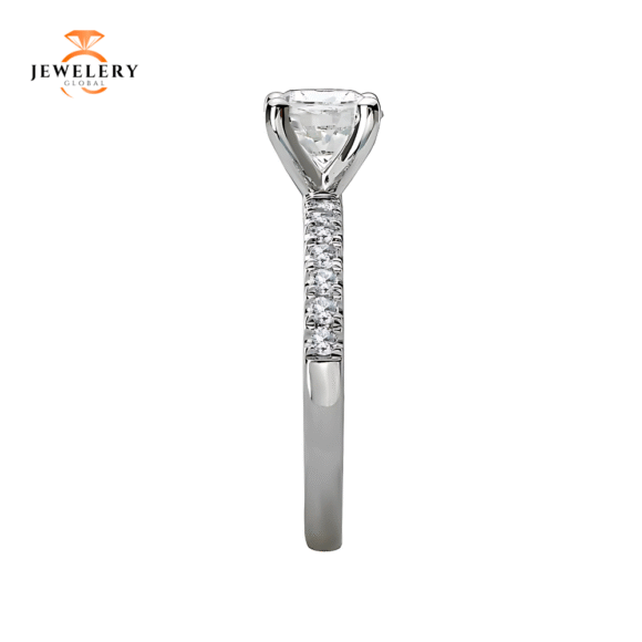 14K WHITE GOLD 1.05CTW DIAMOND ACCENT RING - Image 3