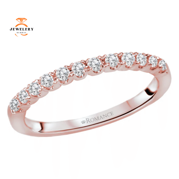 14KT Gold 3/8 CTW Diamond 12 Stone Band - Image 2
