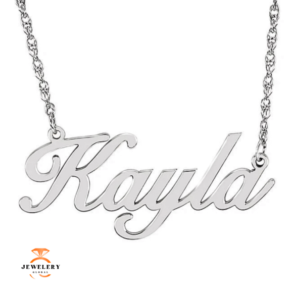 14KT GOLD PERSONALIZED NAMEPLATE NECKLACE