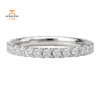 14KT GOLD 3/4 CTW ROUND DIAMOND 4/5 ETERNITY BAND