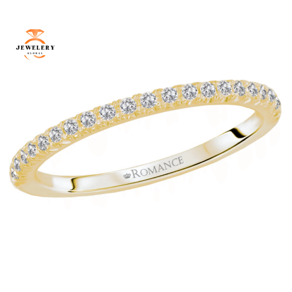 14KT GOLD 1/4 CTW ROUND DIAMOND 23 STONE BAND - Image 2