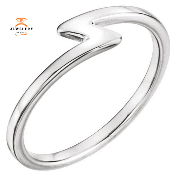 14KT GOLD NOTCHED STACKABLE RING - Image 3