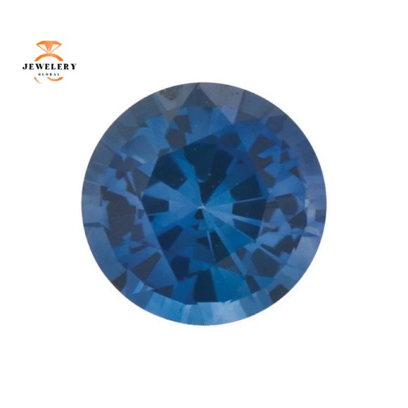 14KT GOLD 0.39 CTW SAPPHIRE & 0.20 CTW DIAMOND 5 STONE BAND - Image 6