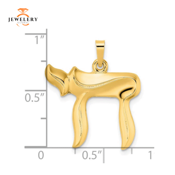 14KT CHAI PENDANT - Image 3