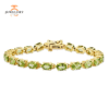 14K YELLOW GOLD 9 CARAT TOTAL WEIGHT PERIDOT BRACELET