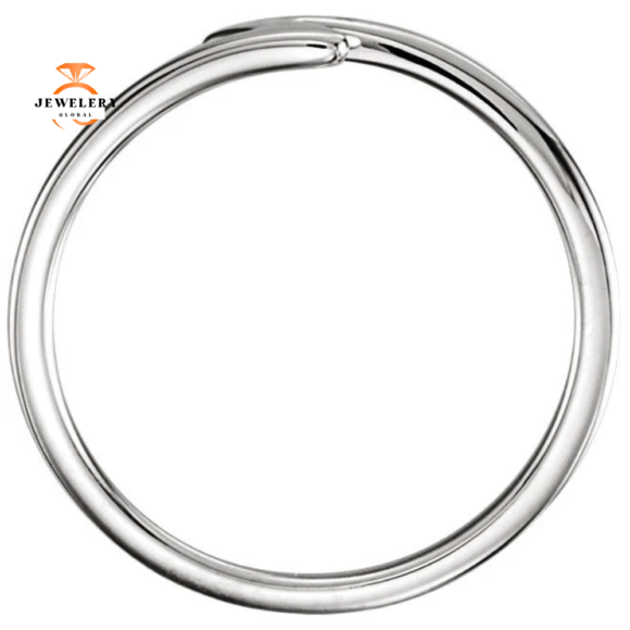 14KT GOLD NOTCHED STACKABLE RING - Image 4