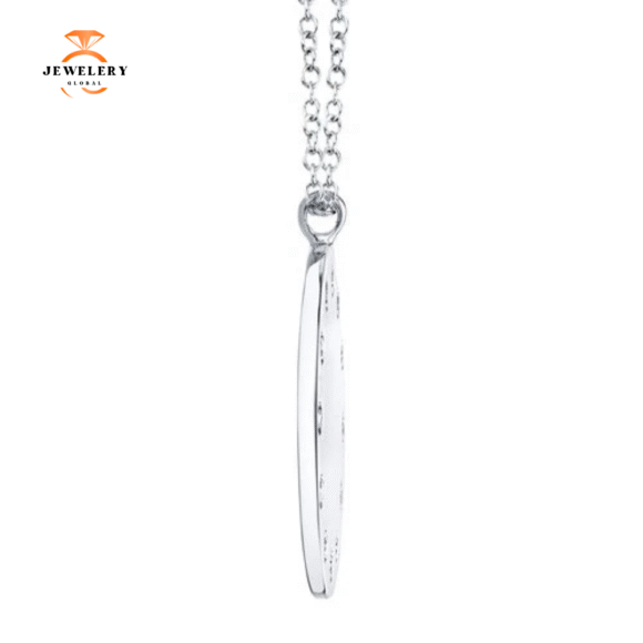 14KT GOLD 0.09 CTW DIAMOND DISC NECKLACE - Image 3