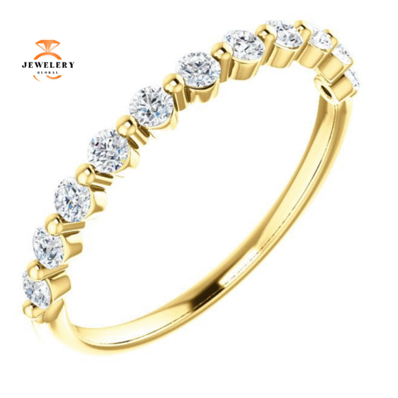 14KT GOLD 1/3 CTW DIAMOND ANNIVERSARY BAND - Image 7