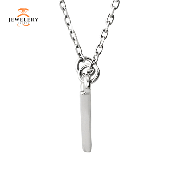 14KT GOLD PETITE "V" NECKLACE - 16.5" - Image 4
