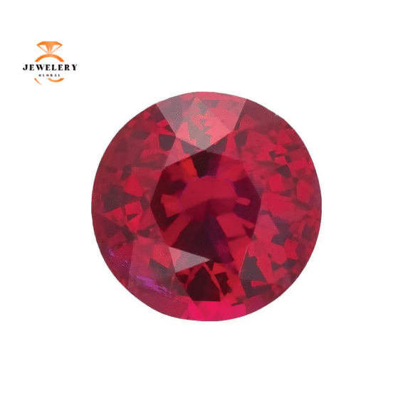 14KT GOLD 0.48 CTW RUBY & 0.20 CTW DIAMOND 5 STONE BAND - Image 6