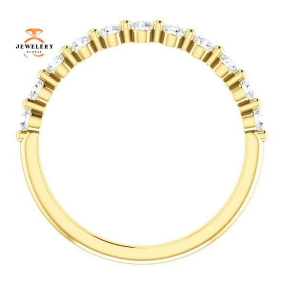 14KT GOLD 1/3 CTW DIAMOND ANNIVERSARY BAND - Image 8
