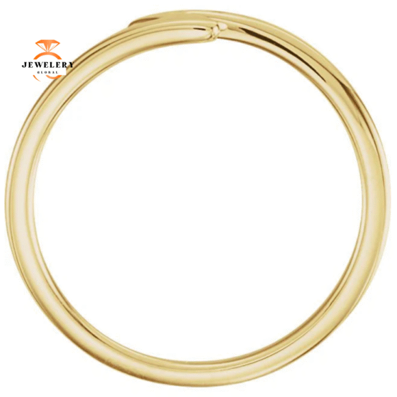 14KT GOLD NOTCHED STACKABLE RING - Image 6