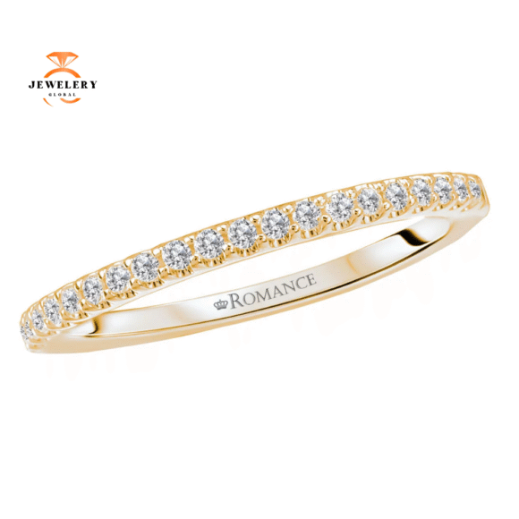 14KT GOLD 1/6 CTW ROUND DIAMOND 20 STONE BAND - Image 2