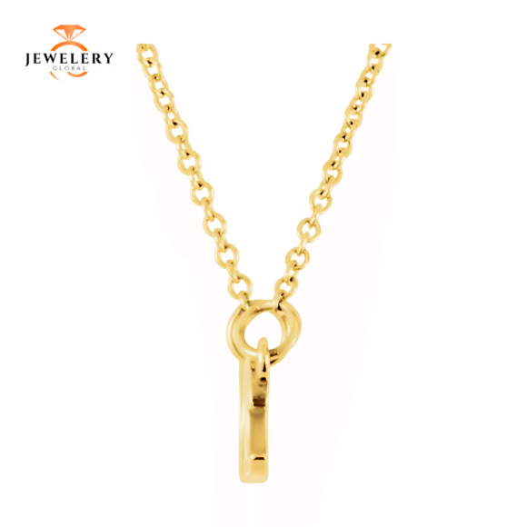 14KT GOLD "AMORE" 16.25" PENDANT NECKLACE - Image 2
