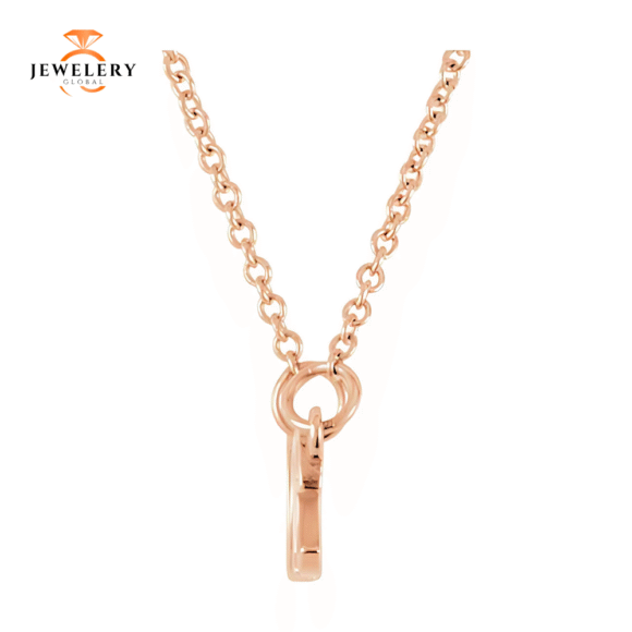 14KT GOLD "AMORE" 16.25" PENDANT NECKLACE - Image 6
