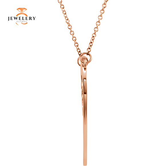 14KT GOLD "MOM" HEART NECKLACE - Image 6