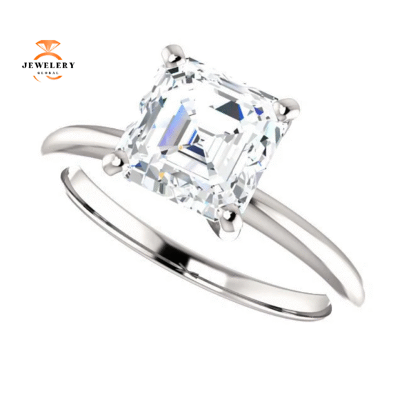 14KT GOLD 1 1/2 CT ASSCHER DIAMOND SOLITAIRE RING - Image 18