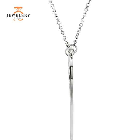 14KT GOLD "MOM" HEART NECKLACE - Image 4