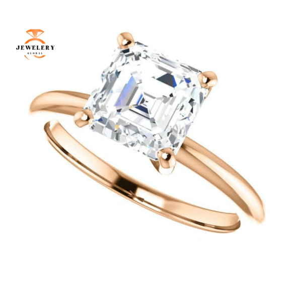 14KT GOLD 1 1/2 CT ASSCHER DIAMOND SOLITAIRE RING - Image 16