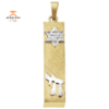 14KT Two-Tone Gold Mezuzah Pendant