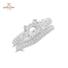 14KT 1.75 CTW Diamond Bridal Set for 1-1.25CT Round Diamond